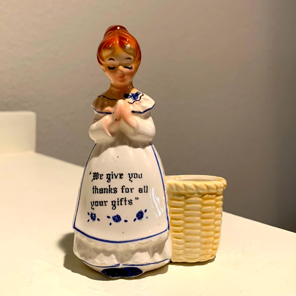 Enesco Vintage toothpick holder
